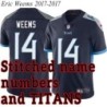 Navy Home Eric Weems Jersey Tennessee Titans #14