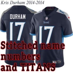 Navy Home Kris Durham Jersey Tennessee Titans #17