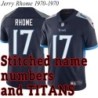 Navy Home Jerry Rhome Jersey Tennessee Titans #17