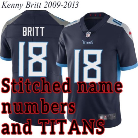 Navy Home Kenny Britt Jersey Tennessee Titans #18