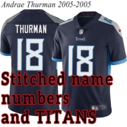 Navy Home Andrae Thurman Jersey Tennessee Titans #18