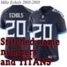 Navy Home Mike Echols Jersey Tennessee Titans #20
