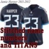 Navy Home Jamie Harper Jersey Tennessee Titans #23