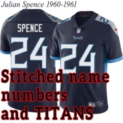 Navy Home Julian Spence Jersey Tennessee Titans #24