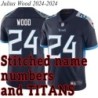 Navy Home Julius Wood Jersey Tennessee Titans #24