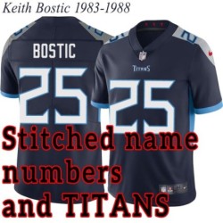 Navy Home Keith Bostic Jersey Tennessee Titans #25