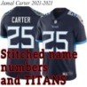 Navy Home Jamal Carter Jersey Tennessee Titans #25