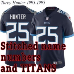 Navy Home Torey Hunter Jersey Tennessee Titans #25