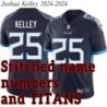 Navy Home Joshua Kelley Jersey Tennessee Titans #25