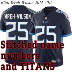 Navy Home Blidi Wreh-Wilson Jersey Tennessee Titans #25
