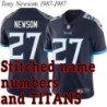 Navy Home Tony Newsom Jersey Tennessee Titans #27
