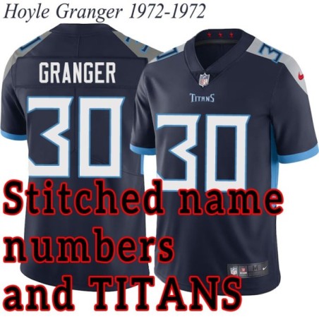 Navy Home Hoyle Granger Jersey Tennessee Titans #30