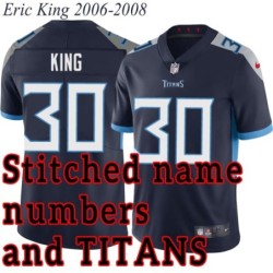 Navy Home Eric King Jersey Tennessee Titans #30