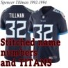 Navy Home Spencer Tillman Jersey Tennessee Titans #32