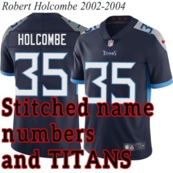 Navy Home Robert Holcombe Jersey Tennessee Titans #35