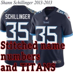 Navy Home Shann Schillinger Jersey Tennessee Titans #35