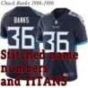 Navy Home Chuck Banks Jersey Tennessee Titans #36