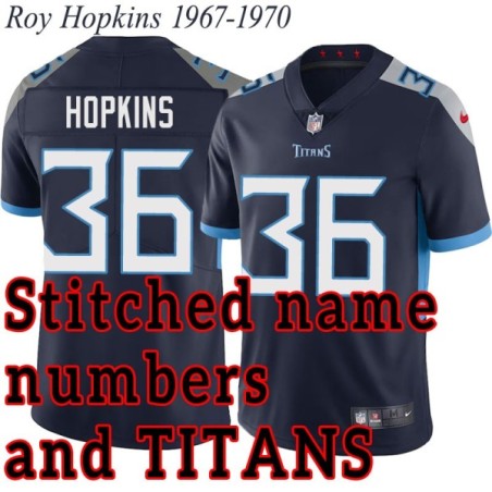 Navy Home Roy Hopkins Jersey Tennessee Titans #36