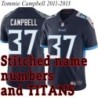 Navy Home Tommie Campbell Jersey Tennessee Titans #37