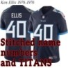 Navy Home Ken Ellis Jersey Tennessee Titans #40