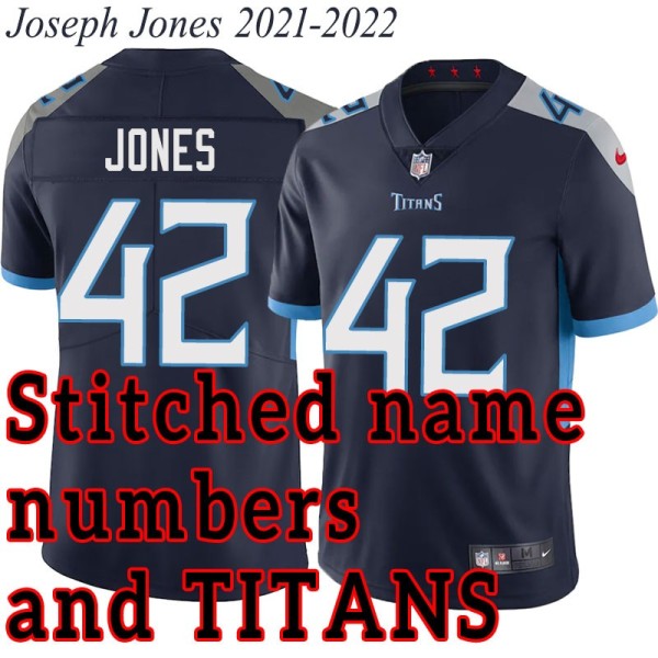 Navy Home Joseph Jones Jersey Tennessee Titans #42