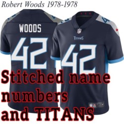 Navy Home Robert Woods Jersey Tennessee Titans #42