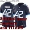 Navy Home Robert Woods Jersey Tennessee Titans #42