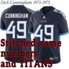 Navy Home Dick Cunningham Jersey Tennessee Titans #49