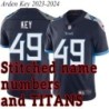 Navy Home Arden Key Jersey Tennessee Titans #49