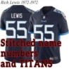 Navy Home Rich Lewis Jersey Tennessee Titans #55