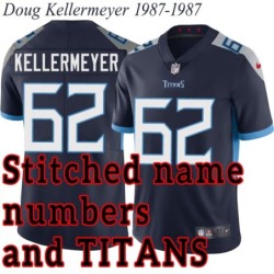 Navy Home Doug Kellermeyer Jersey Tennessee Titans #62