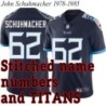 Navy Home John Schuhmacher Jersey Tennessee Titans #62