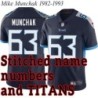 Navy Home Mike Munchak Jersey Tennessee Titans #63