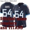 Navy Home Nate Davis Jersey Tennessee Titans #64