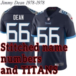 Navy Home Jimmy Dean Jersey Tennessee Titans #66