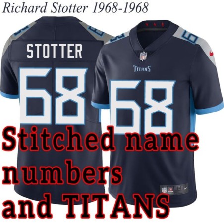 Navy Home Richard Stotter Jersey Tennessee Titans #68