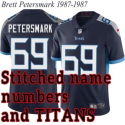 Navy Home Brett Petersmark Jersey Tennessee Titans #69