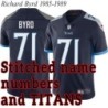 Navy Home Richard Byrd Jersey Tennessee Titans #71