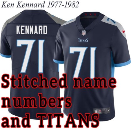 Navy Home Ken Kennard Jersey Tennessee Titans #71