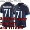 Navy Home Bubba McCollum Jersey Tennessee Titans #71