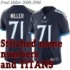 Navy Home Fred Miller Jersey Tennessee Titans #71
