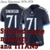 Navy Home Dave Simonson Jersey Tennessee Titans #71