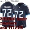 Navy Home Jerry Helluin Jersey Tennessee Titans #72