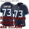 Navy Home Greg Sampson Jersey Tennessee Titans #73