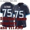 Navy Home Irv Eatman Jersey Tennessee Titans #75