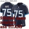 Navy Home Jovan Haye Jersey Tennessee Titans #75
