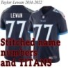 Navy Home Taylor Lewan Jersey Tennessee Titans #77