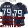 Navy Home Pat Holmes Jersey Tennessee Titans #79