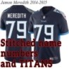 Navy Home Jamon Meredith Jersey Tennessee Titans #79