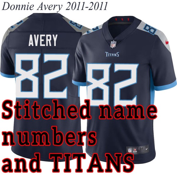 Navy Home Donnie Avery Jersey Tennessee Titans #82